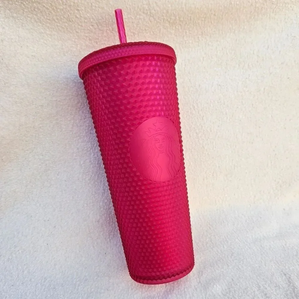 Starbucks Hot Pink Studded Tumbler 24oz